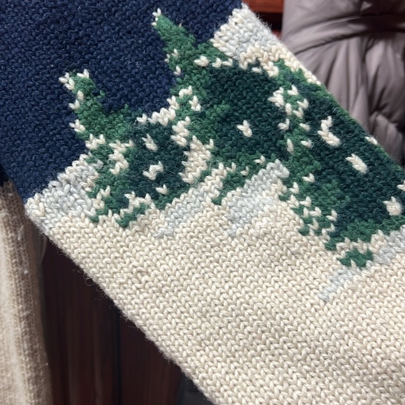 Lauren Ralph Lauren hand knit dog sled roll collar sweater vintage - Picture 4 of 7